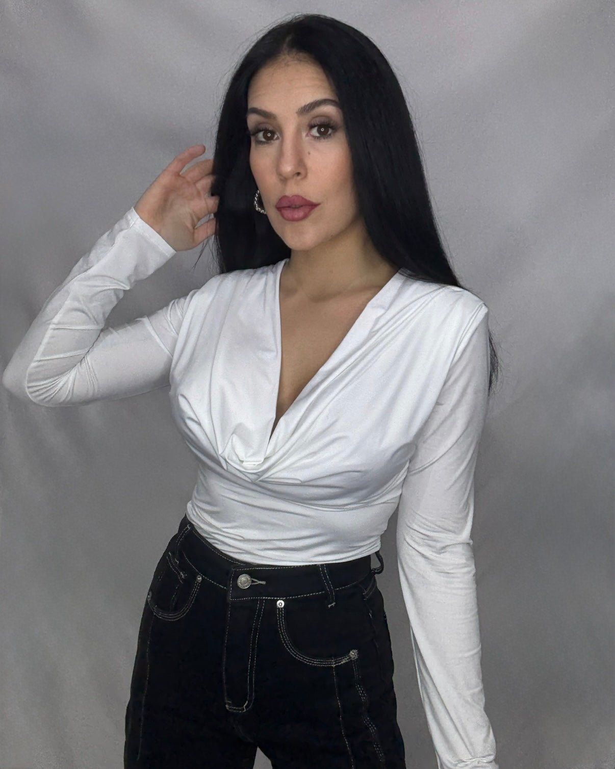 Top licra María blanco