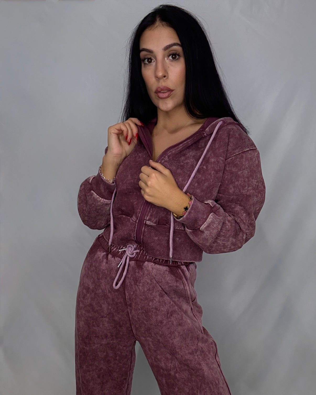 Chándal desgastado Burdeos