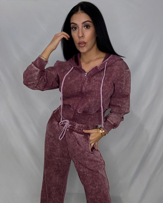 Chándal desgastado Burdeos