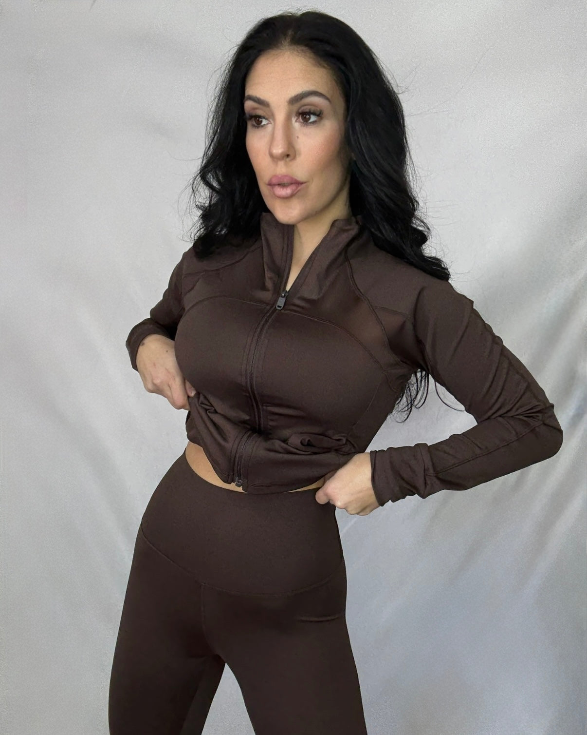 Conjunto yoga marrón