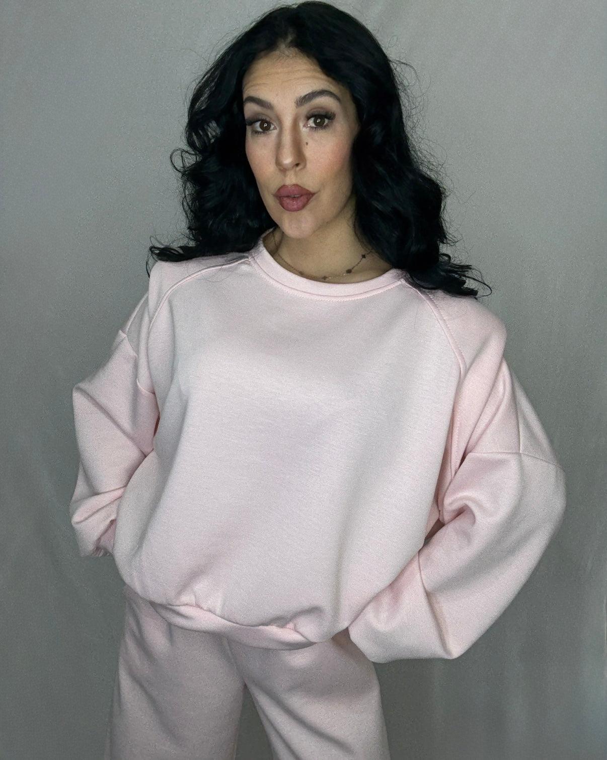 Conjunto hombrera rosa