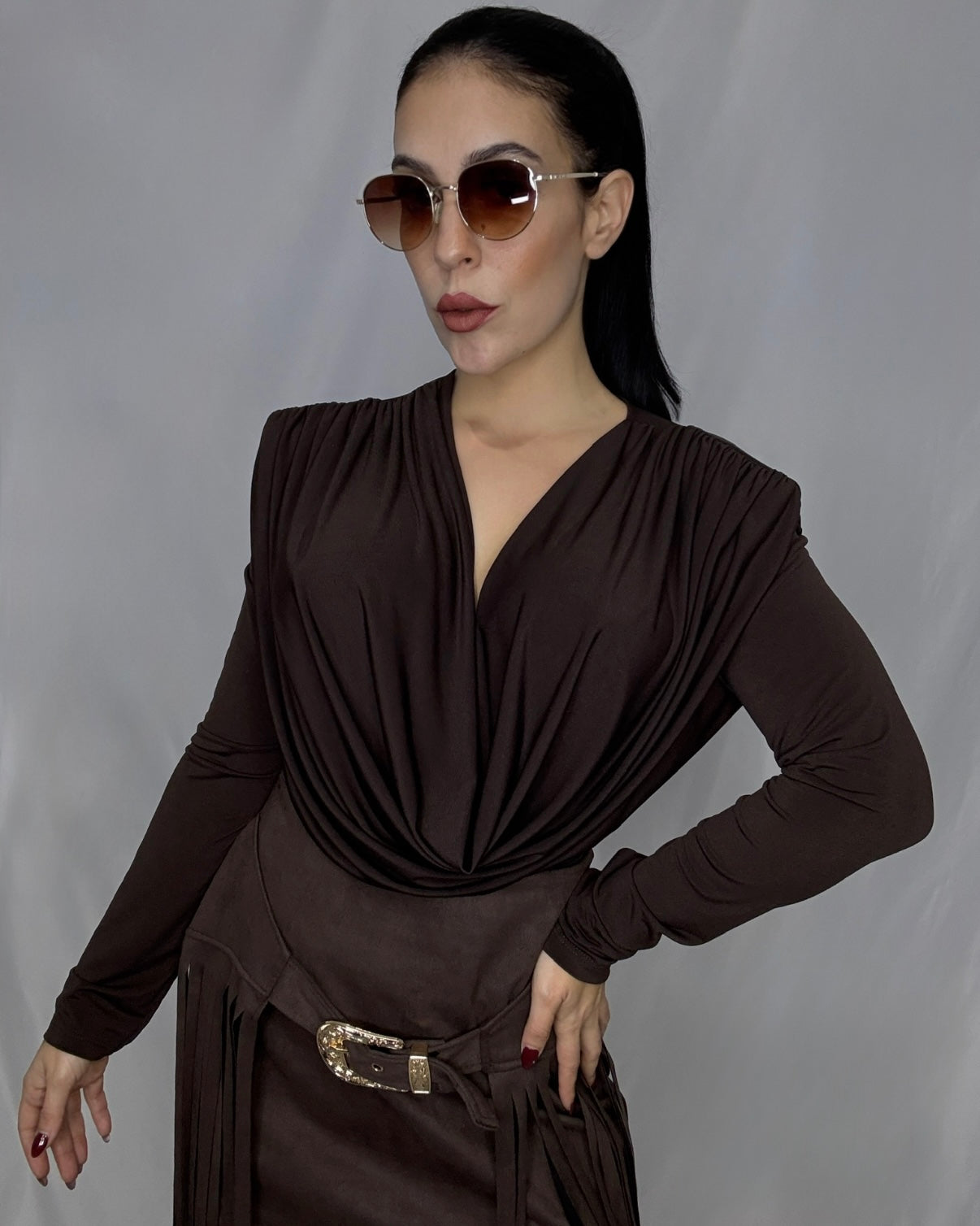 Camiseta Lucia marrón