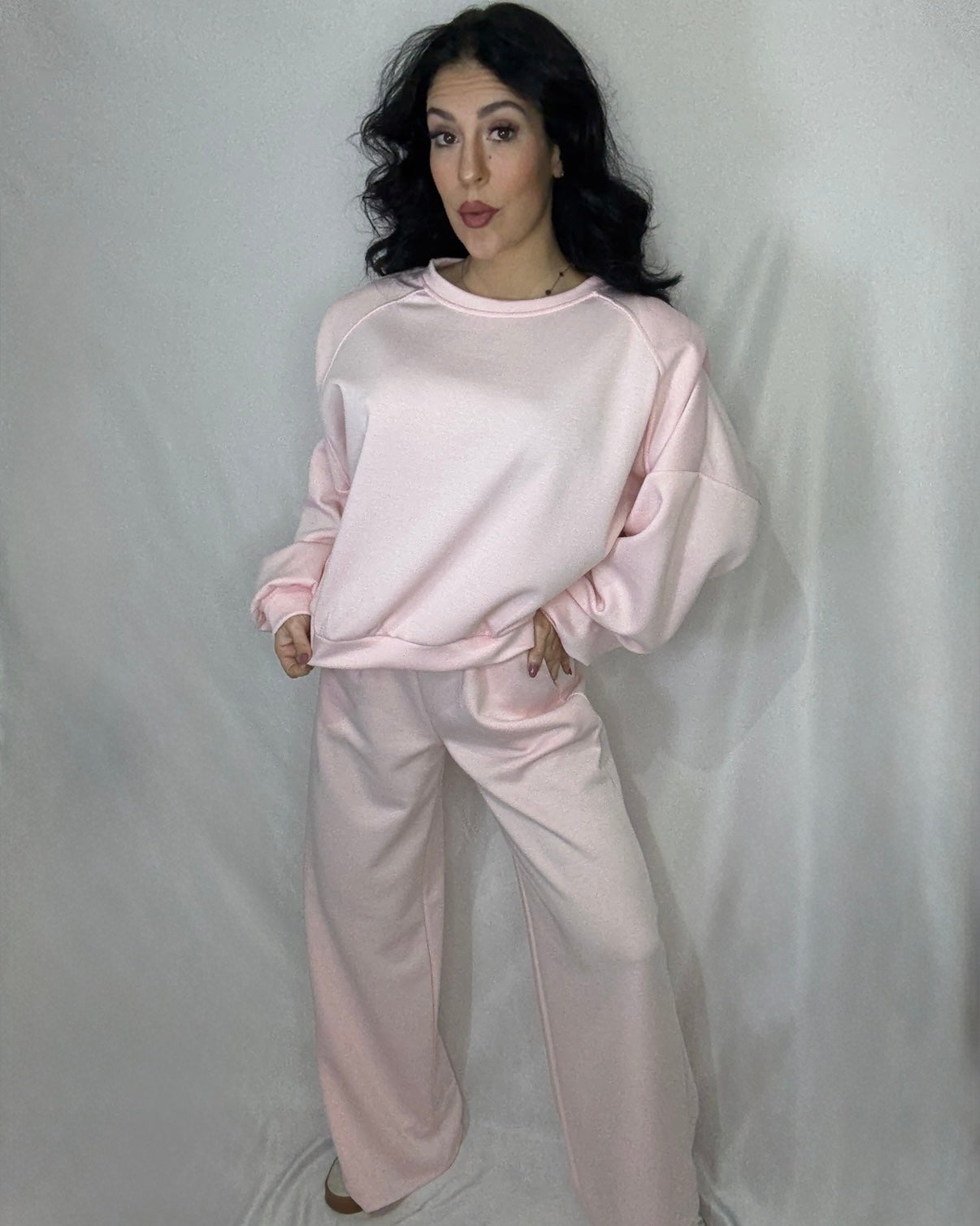 Conjunto hombrera rosa