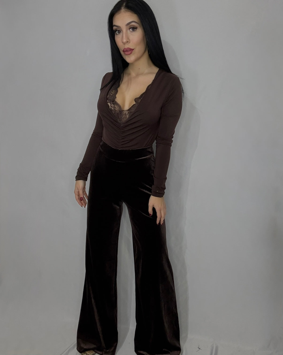 Pantalón terciopelo marrón