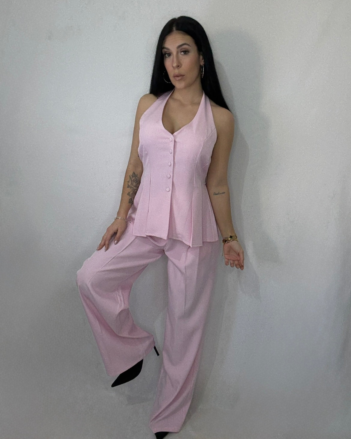 Conjunto Paris rosa