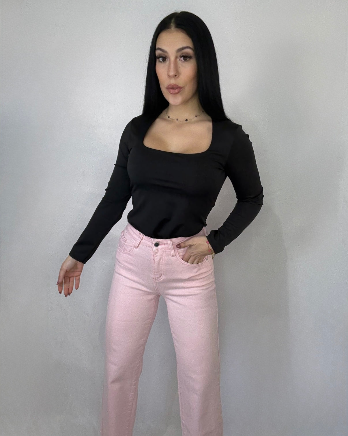 Jeans Eiffel rosa