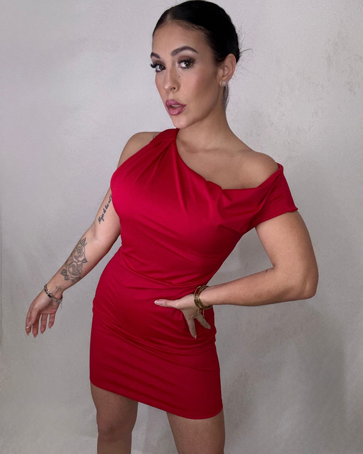 Vestido licra rojo