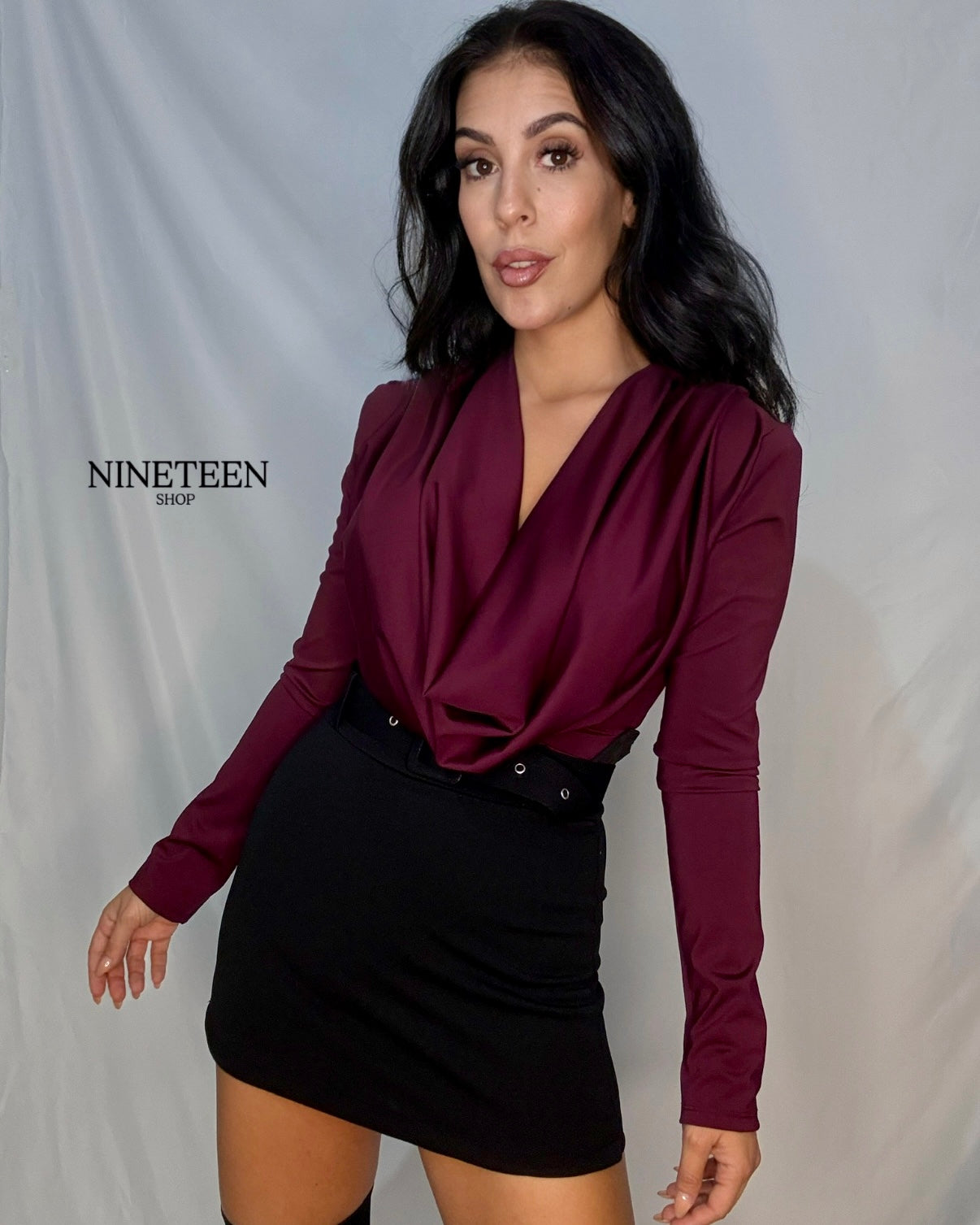 Body hombreras Burdeos