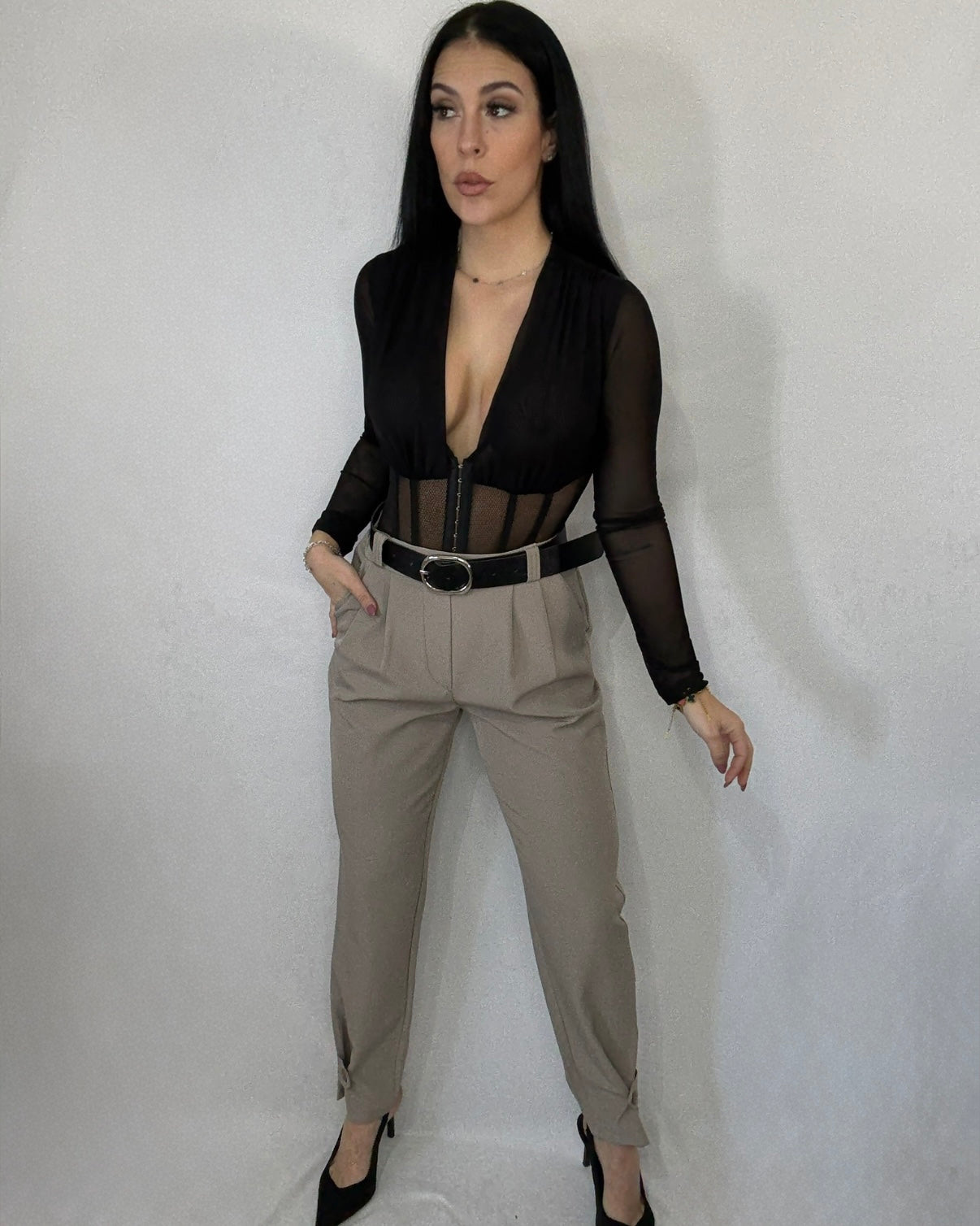 Pantalón Kenia taupe