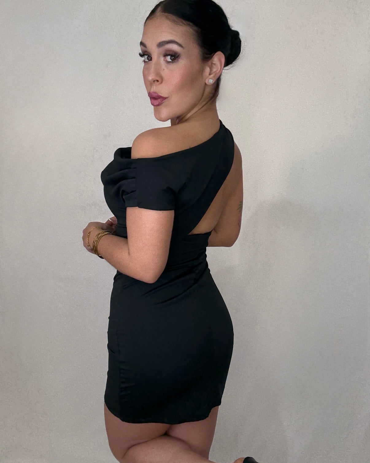 Vestido licra negro