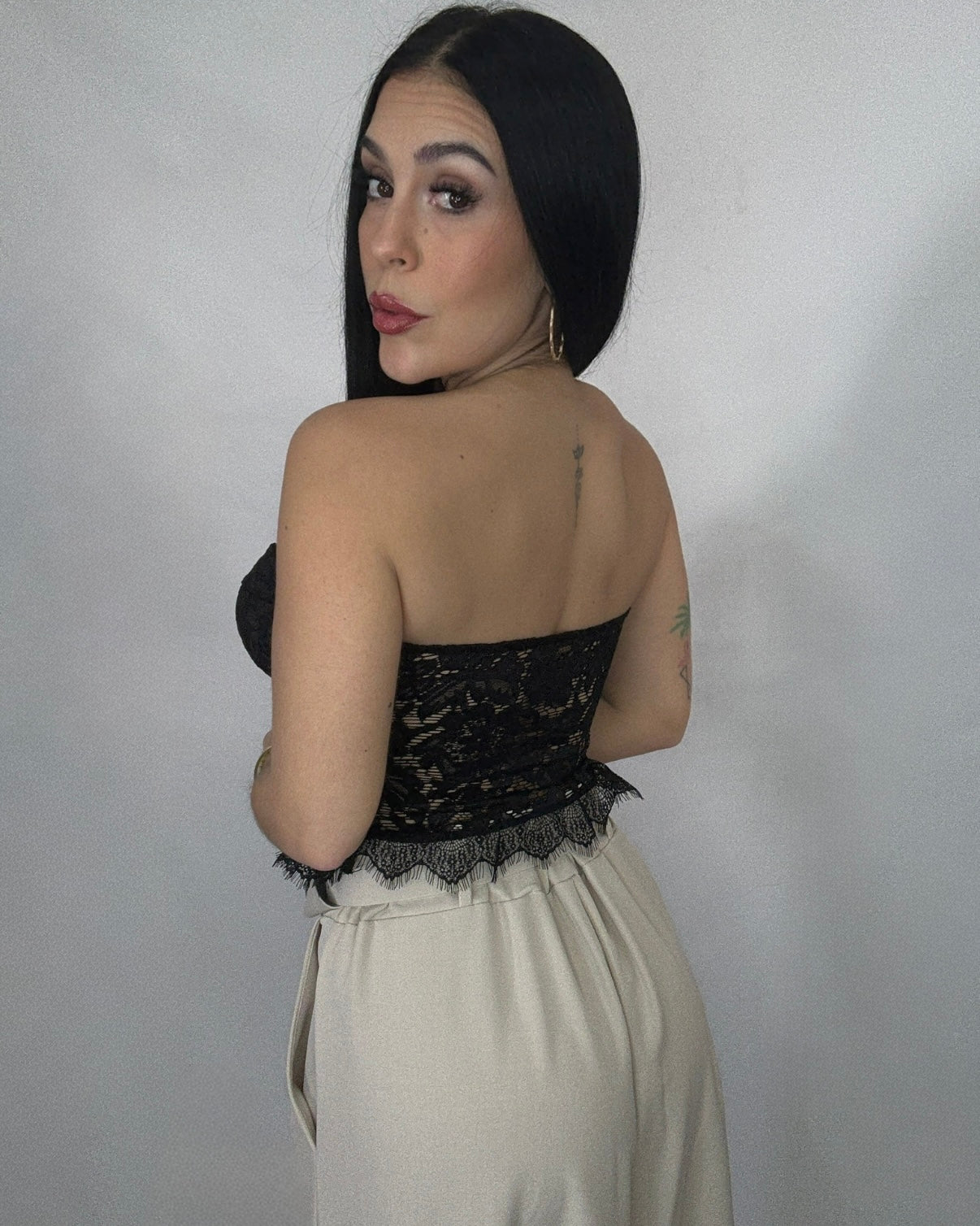 Corpiño encaje negro