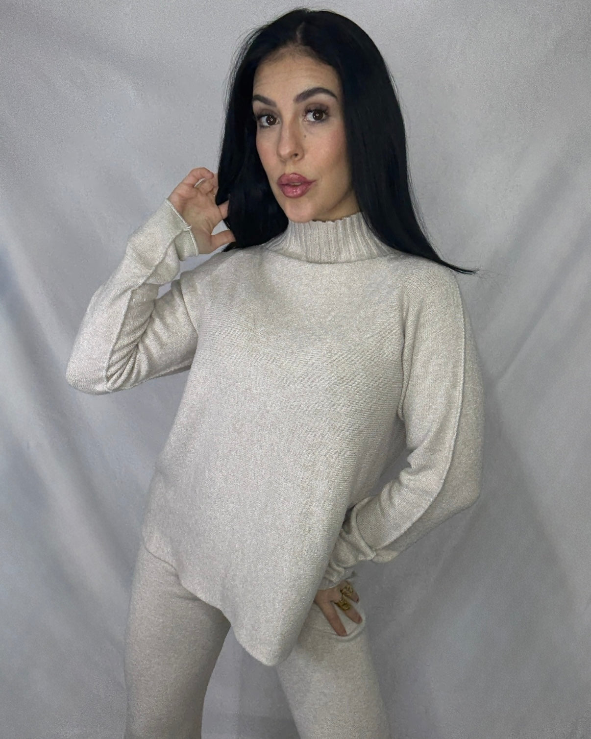 Conjunto punto Nuria beige