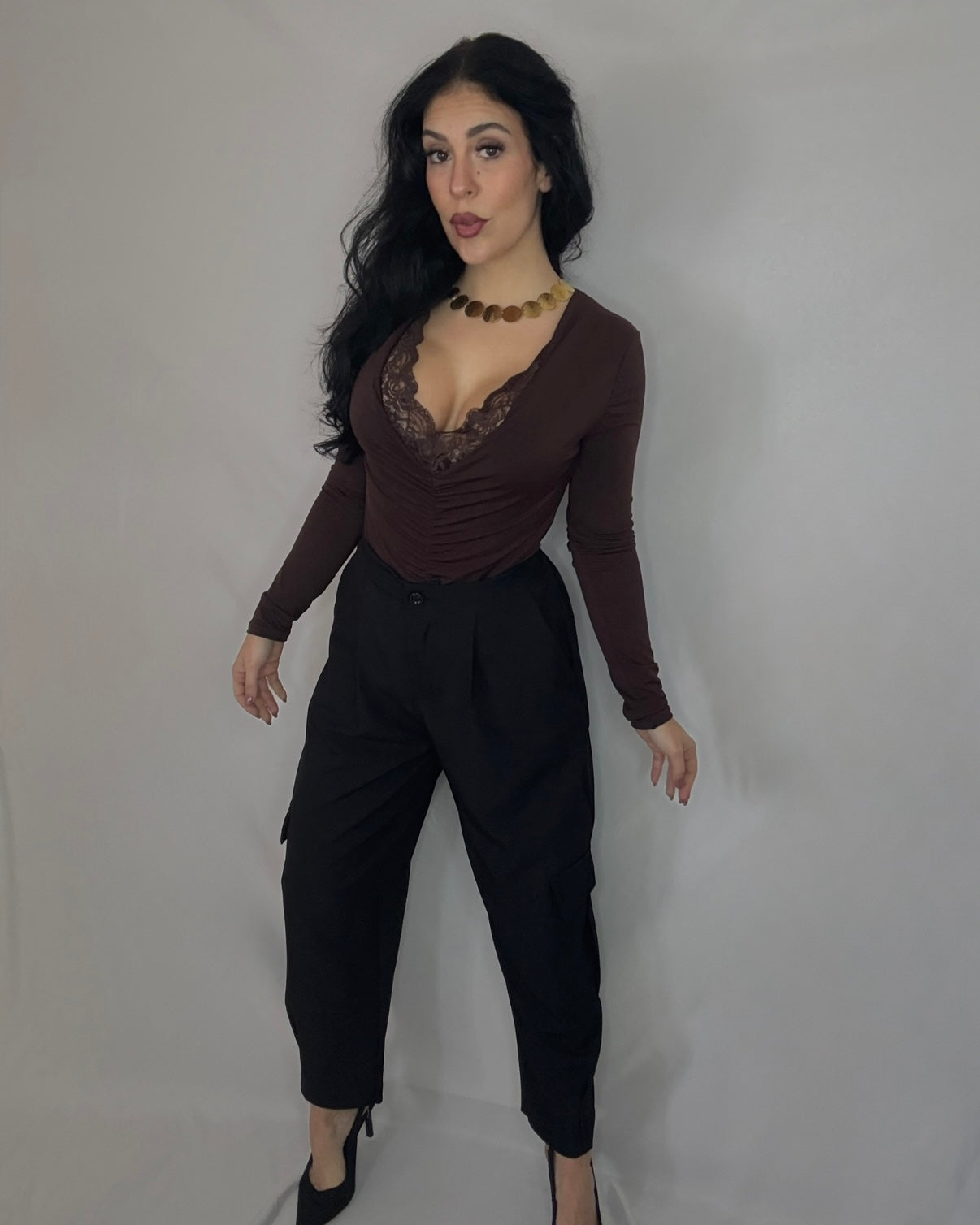 Pantalón bolsillo negro