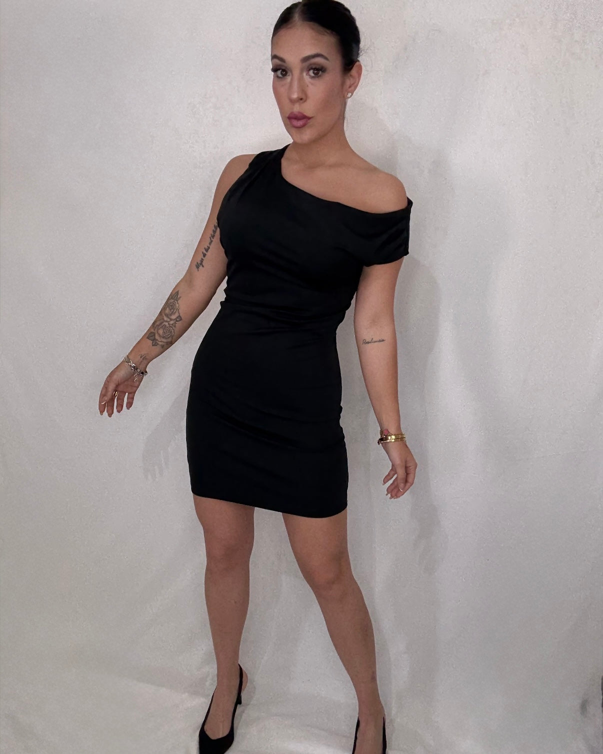 Vestido licra negro